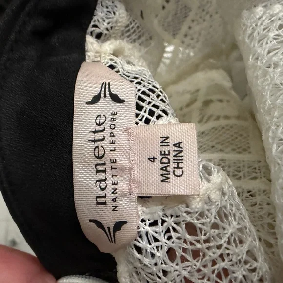 Nanette Lepore Lace Dress with Black Details - Picture 7 of 7